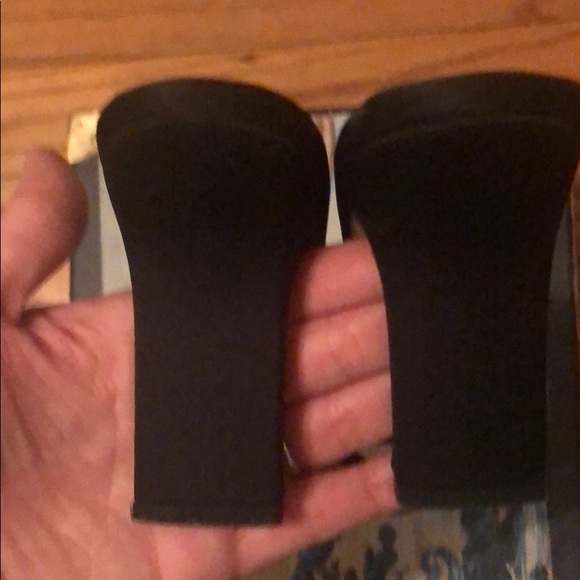 Arden B Squared Toe Block High Heel Mule Size 6.5 - Picture 5 of 8